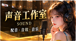 声音工作室与创作者日志原创短剧主题画面